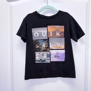 Quiksilver Black Multi-Graphic Kids Tee